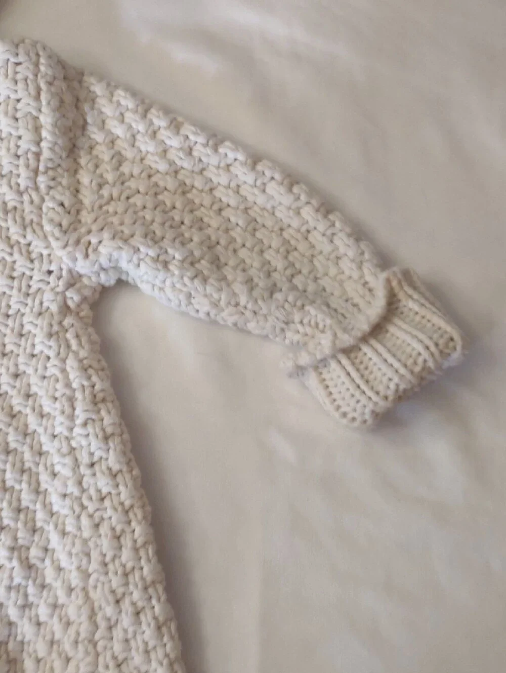 Old Navy Kid's Hooded Cable-Texture Cardigan in Cream - Size 12-18 Mos.